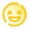 icona della faccia sorridente e strabica icon