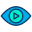 Eye Play Button icon