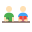 compañeros-sentados-piel-tipo-1 icon