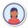 usuário-feminino-círculo-pele-tipo-2 icon