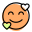 Happy hearts emoticon with smiley facial expression icon