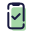 Smartphone genehmigen icon