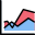 Area graph icon