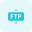 File transfer application with up and down arrow selection icon