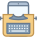 Typewriter With Tablet icon