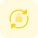 File syncing with padlock logotype isolated on a white background icon