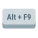 Alt-plus-F9-Taste icon
