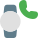 Calling feature on smartwatch with handphone logotype icon