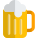 Beer head frothy foam on top of beer - New year celebration icon