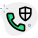 Secure phone calls in-build device feature layout icon