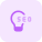 Seo ideas and innovation with lighting bulb isolated on a white background icon