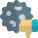 Virus negative feedback isolated on a white background icon
