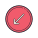 Circled Down Left icon