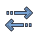 Setas horizontais de classificação icon