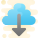 Von der Cloud herunterladen icon