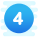 4 в закрашенном кружке icon