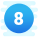 8 в закрашенном кружке icon