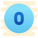 0 en círculo icon