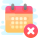 Calendario cancella icon
