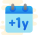 Плюс 1 год icon