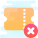 Supprimer ticket icon