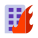 Building on Fire icon