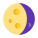 Lune gibbeuse décroissante icon