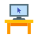 Компьютер на столе icon