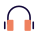 Studio quality headphone for enhanced experience device icon