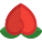 Longevity peach or shoutao type of lotus seed bun mimicking the shape of a peach icon