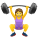 Woman Lifting Weights icon