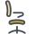 Офисное кресло вид сбоку icon