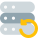 Reload server setting isolated on a white background icon