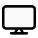 Desktop monitor with full high definition resolution icon