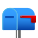 Closed Mailbox With Lowered Flag icon
