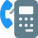 Payphone with receiver and a base unit isolated on a white background icon