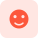 Smiley face emoji with a smile for internet messenger icon