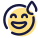 ícone de rosto sorridente com suor icon