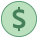 Доллар США в круге icon