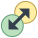 両方向の遷移 icon