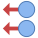 Deslizar a la izquierda con dos dedos icon