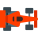 Voiture de course F1 vue de dessus icon