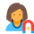 사용자 참여 여성 icon