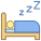 Sleeping in Bed icon