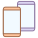 Zwei Smartphones icon