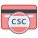 Code de sécurité de la carte icon