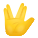 Vulkan-Gruß-Emoji icon