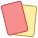 Tarjetas amarilla y roja icon