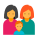 Familia con dos mujeres icon