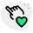 外部点击最喜欢的心形隔离白色背景触摸绿色tal-revivo icon